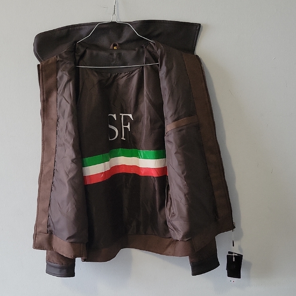Brown Shearling Jacket - Picture 7 of 8